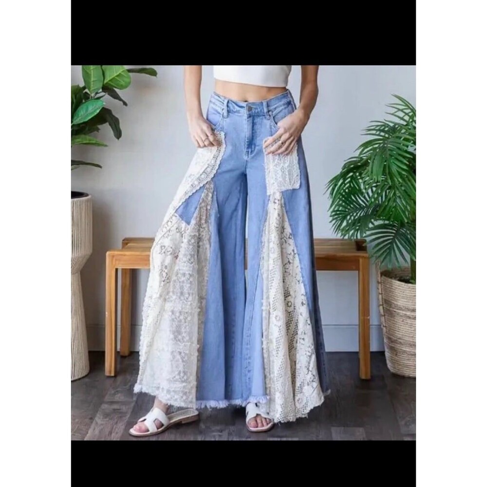 OLI & HALI jeans OLi Hali jeans OH! Jeans lace lacy boho chic bohemian R: $119